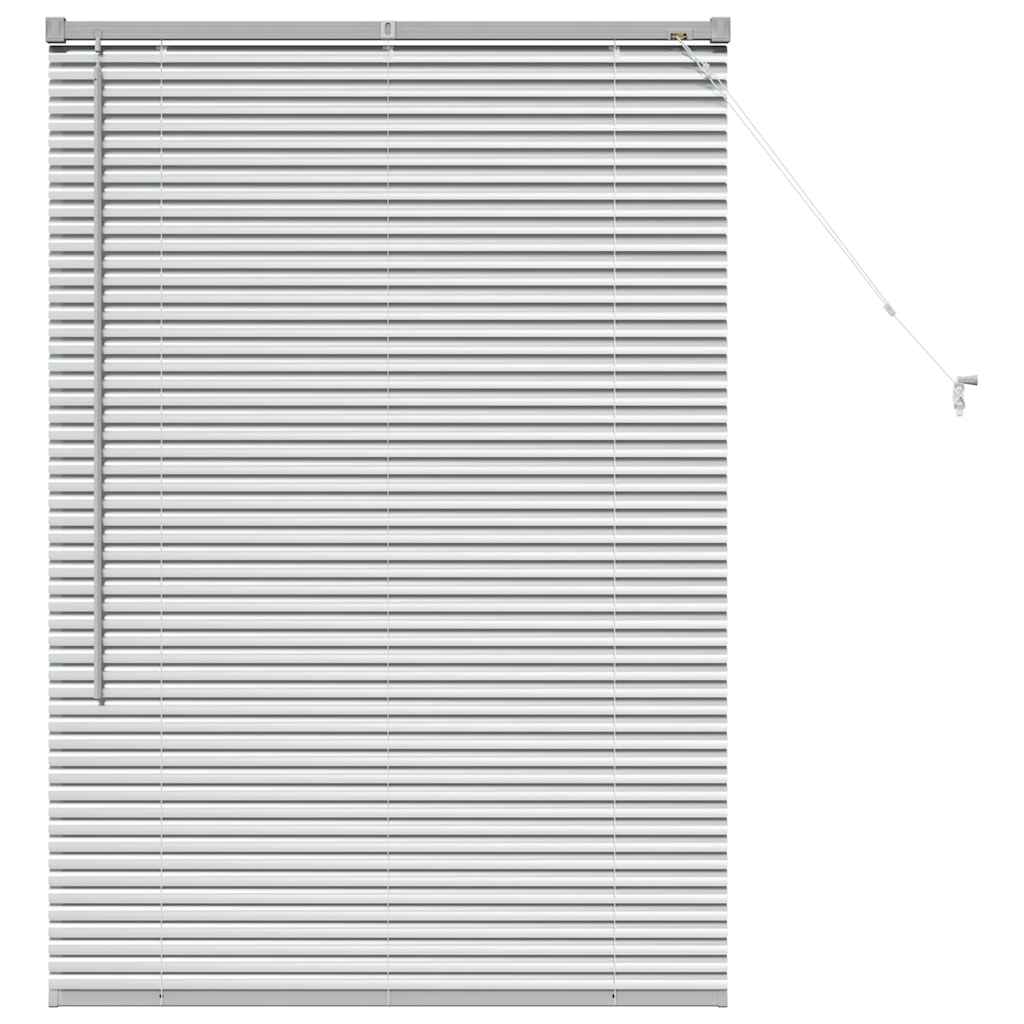 Balkenjalousien Silber 130 x 85 cm Aluminium