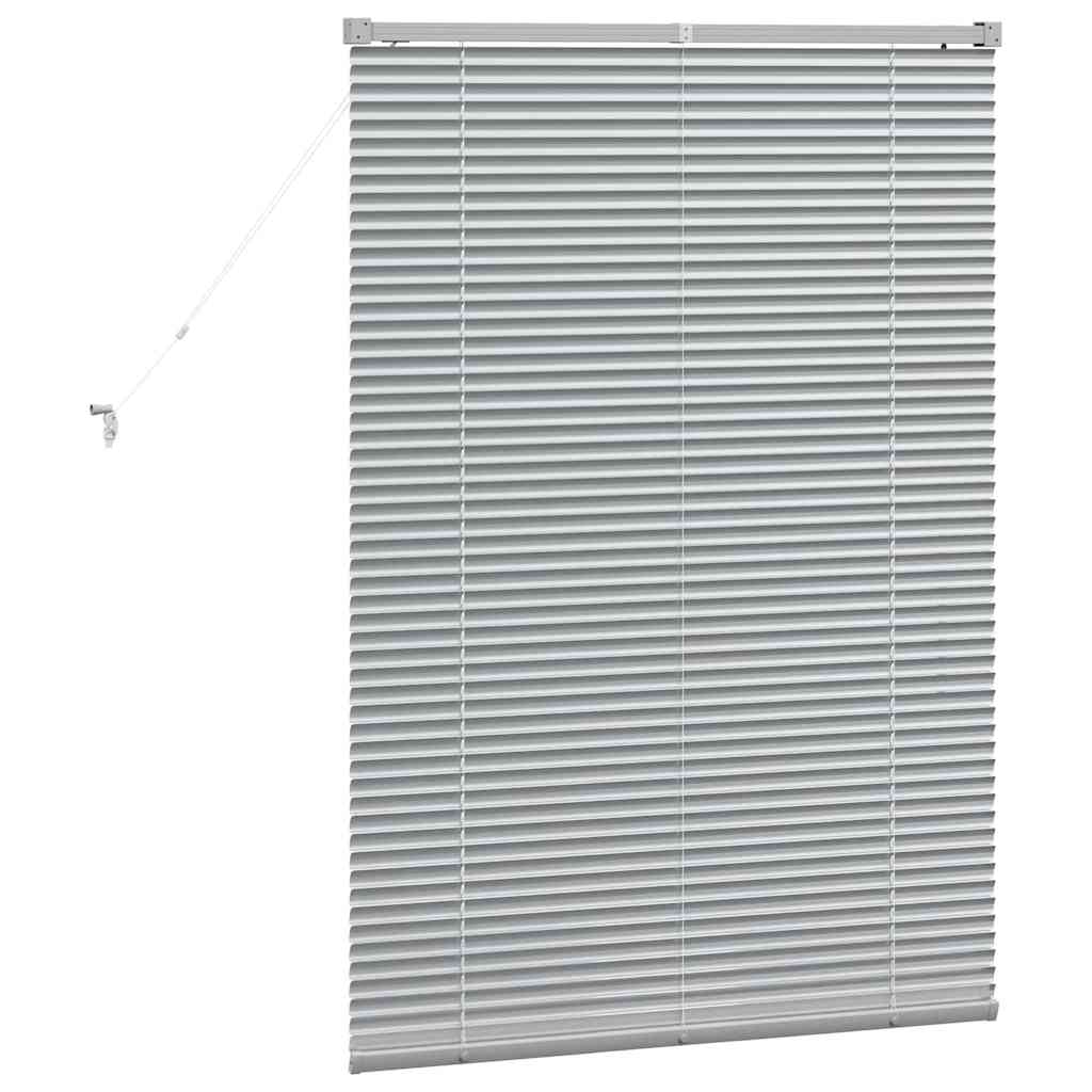 Balkenjalousien Silber 130 x 95 cm Aluminium