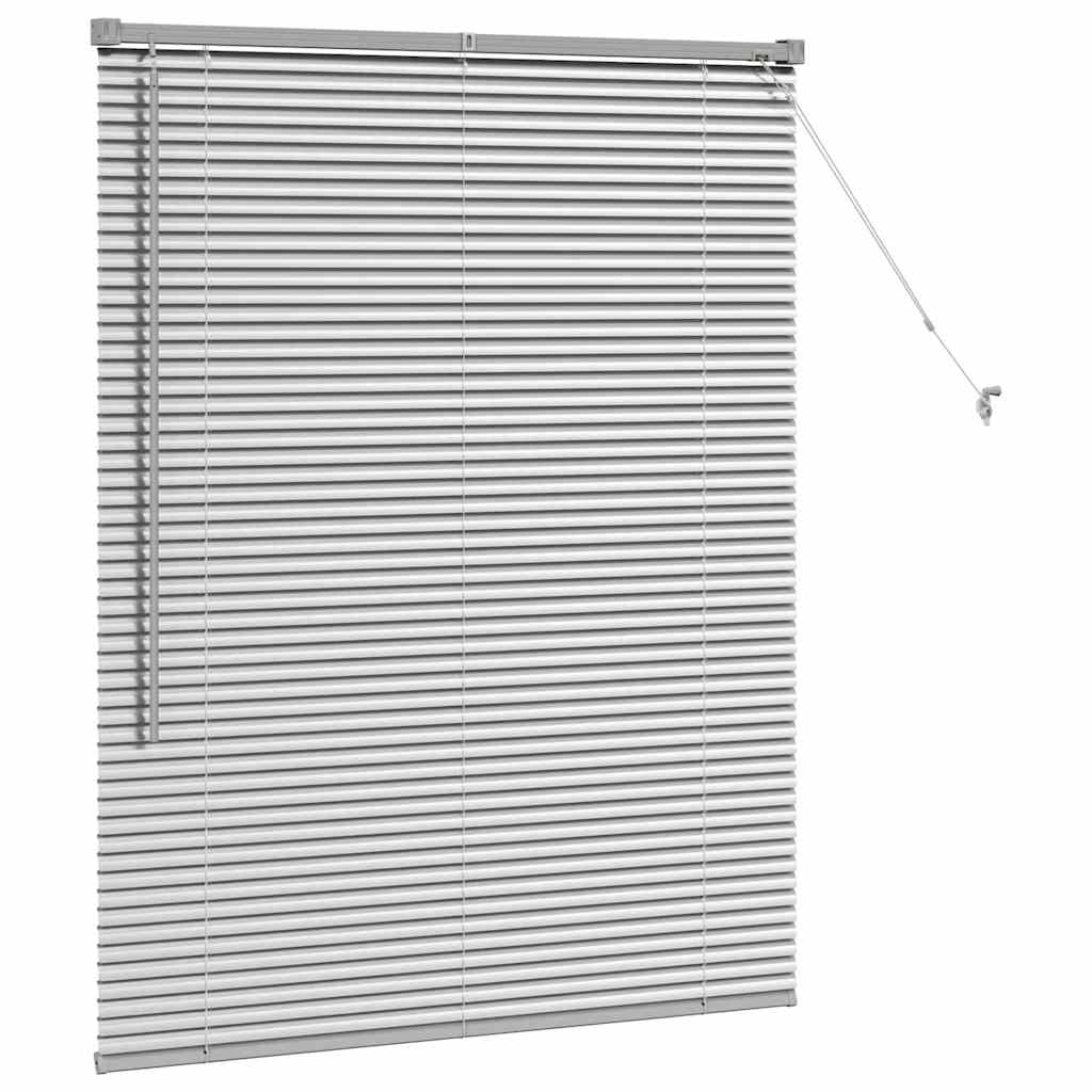 Balkenjalousien Silber 130 x 105 cm Aluminium
