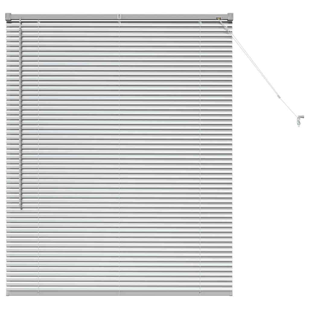 Balkenjalousien Silber 130 x 105 cm Aluminium