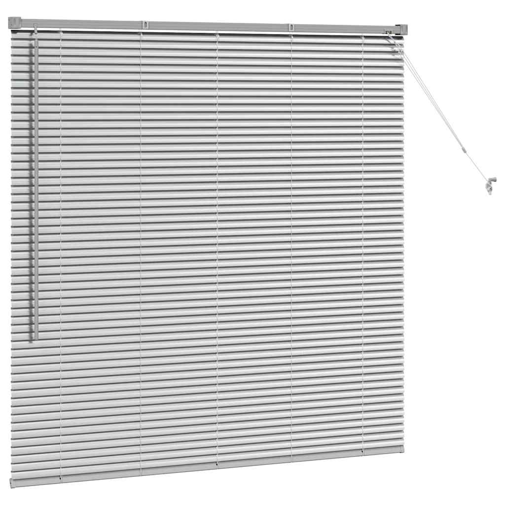 Balkenjalousien Silber 130 x 125 cm Aluminium