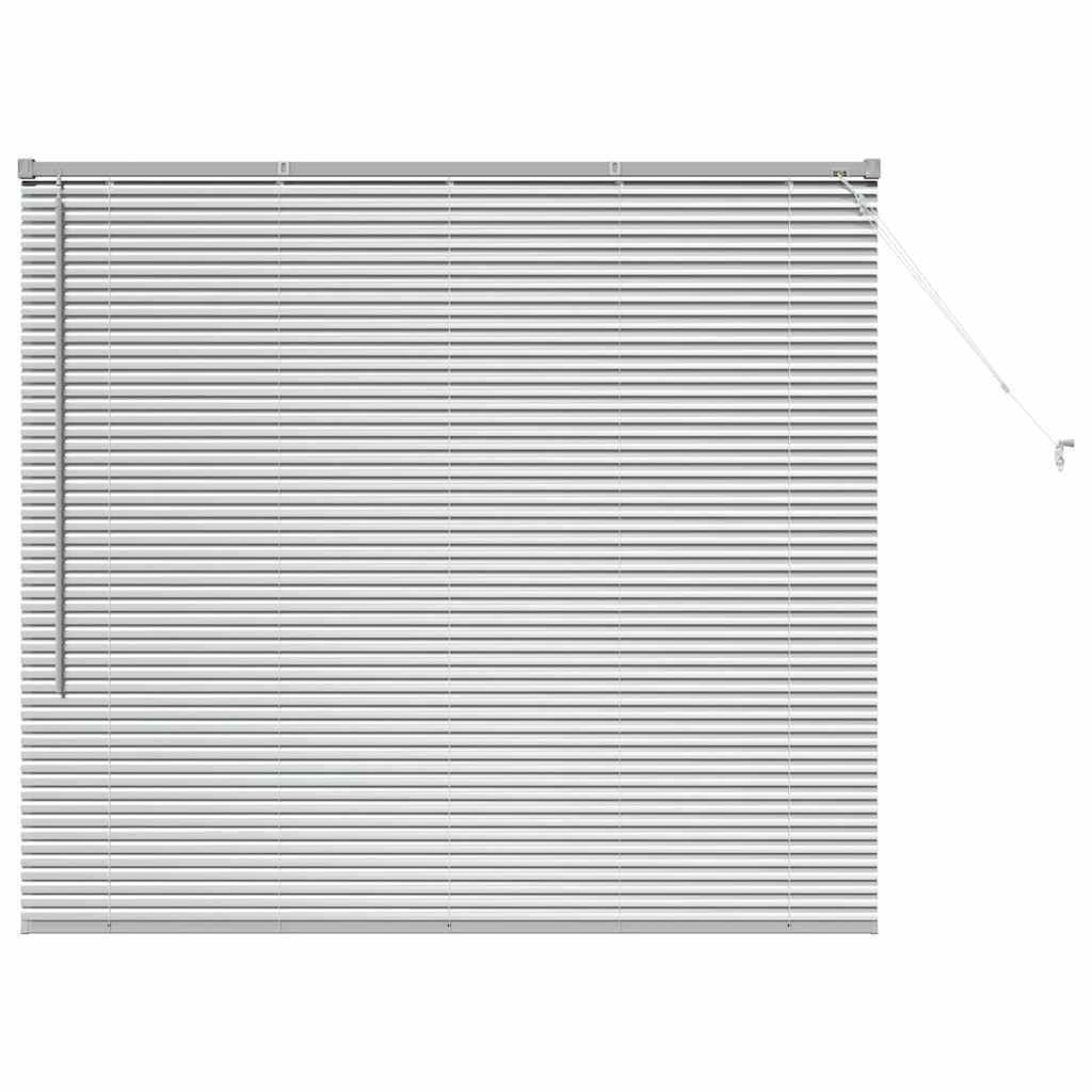 Balkenjalousien Silber 130 x 140 cm Aluminium