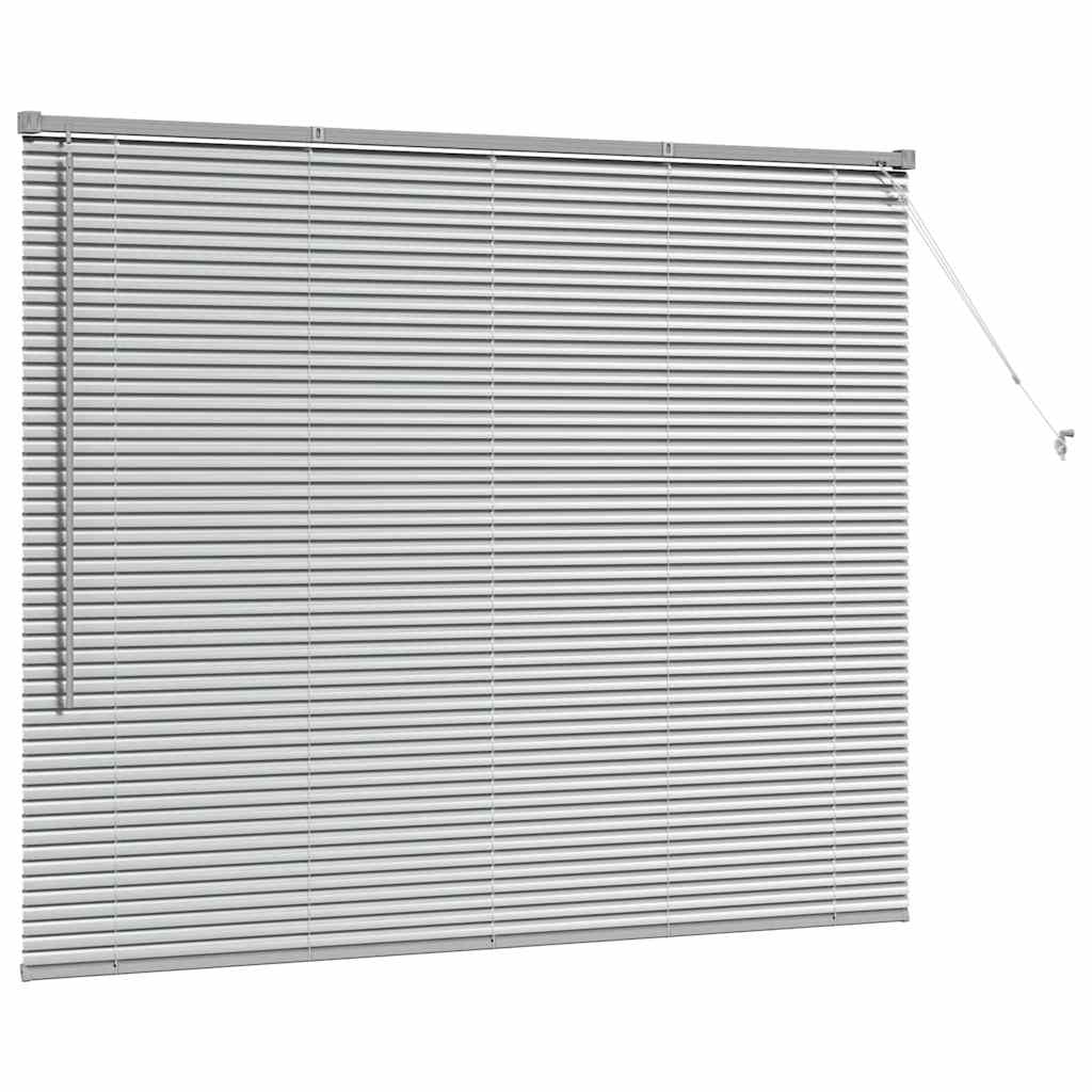 Balkenjalousien Silber 130 x 155 cm Aluminium