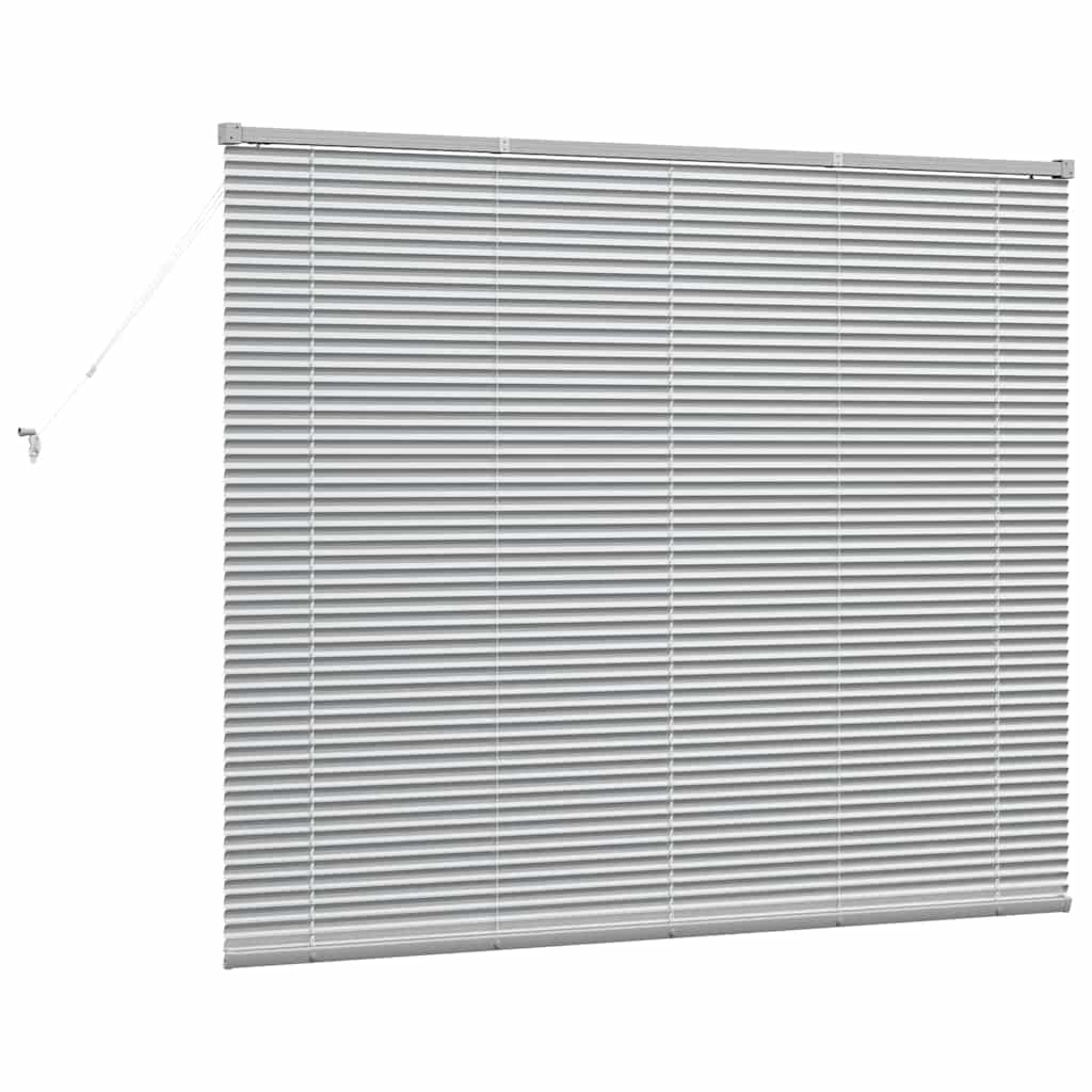 Balkenjalousien Silber 130 x 155 cm Aluminium