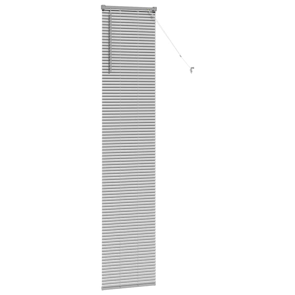 Balkenjalousien Silber 220 x 50 cm Aluminium