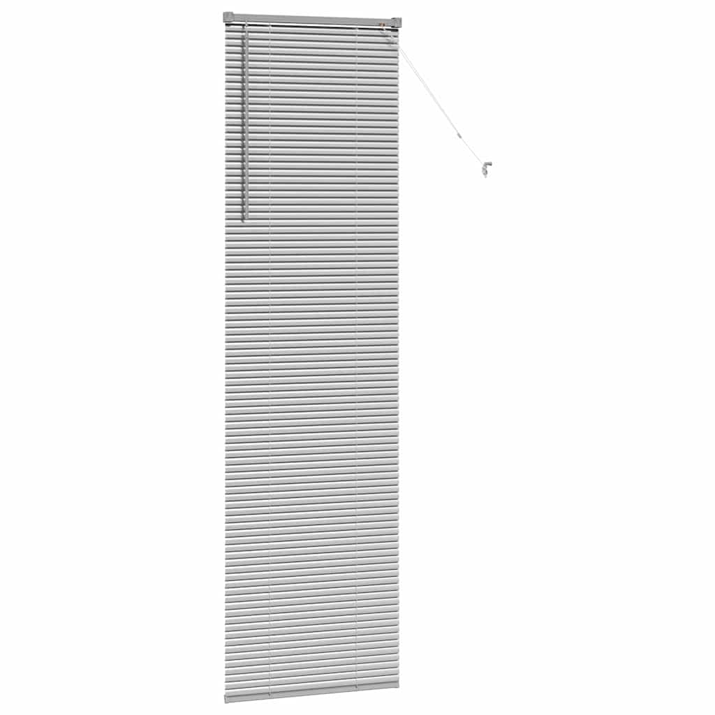 Balkenjalousien Silber 220 x 60 cm Aluminium