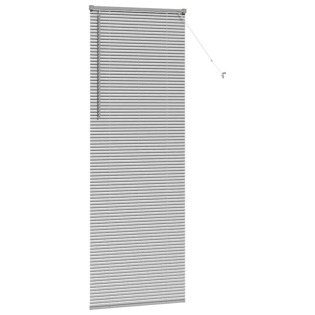 Balkenjalousien Silber 220 x 80 cm Aluminium