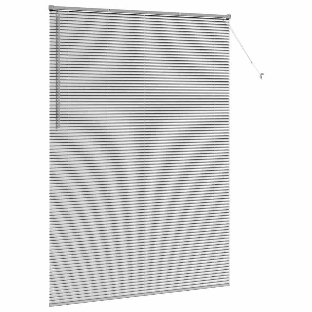 Balkenjalousien Silber 220 x 160 cm Aluminium