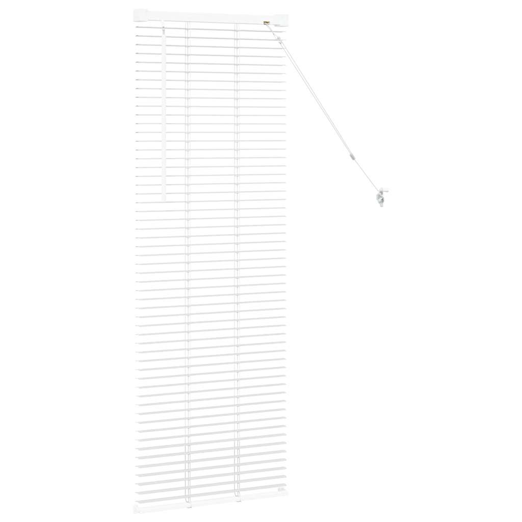 Balkenjalousien Weiß 130 x 45 cm Aluminium