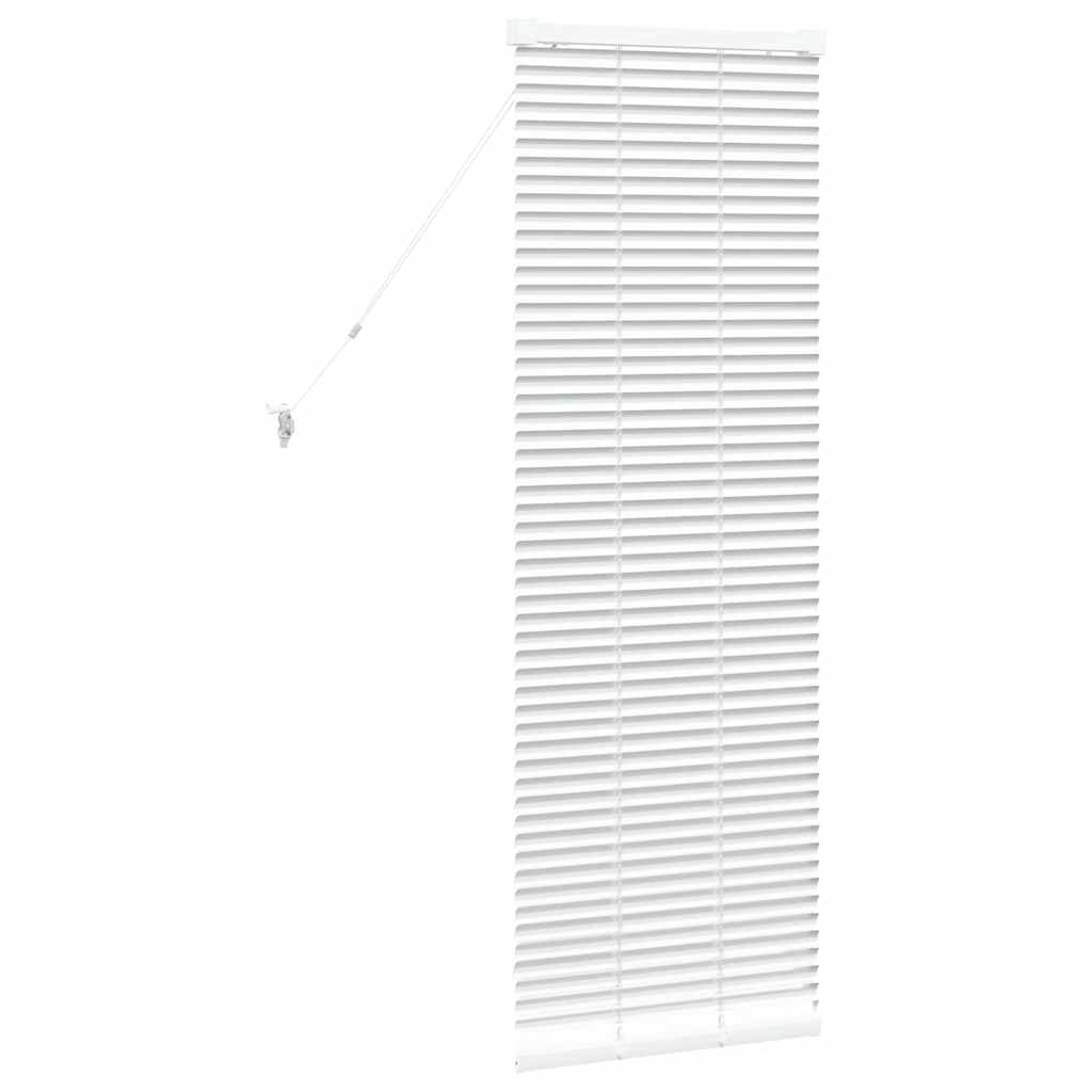 Balkenjalousien Weiß 130 x 45 cm Aluminium
