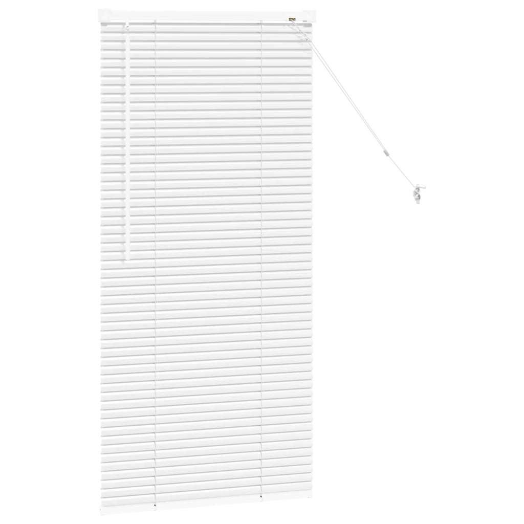 Balkenjalousien Weiß 130 x 60 cm Aluminium