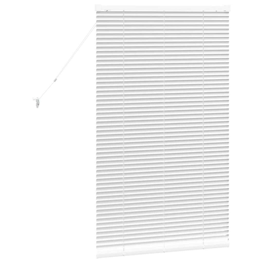 Balkenjalousien Weiß 130 x 70 cm Aluminium