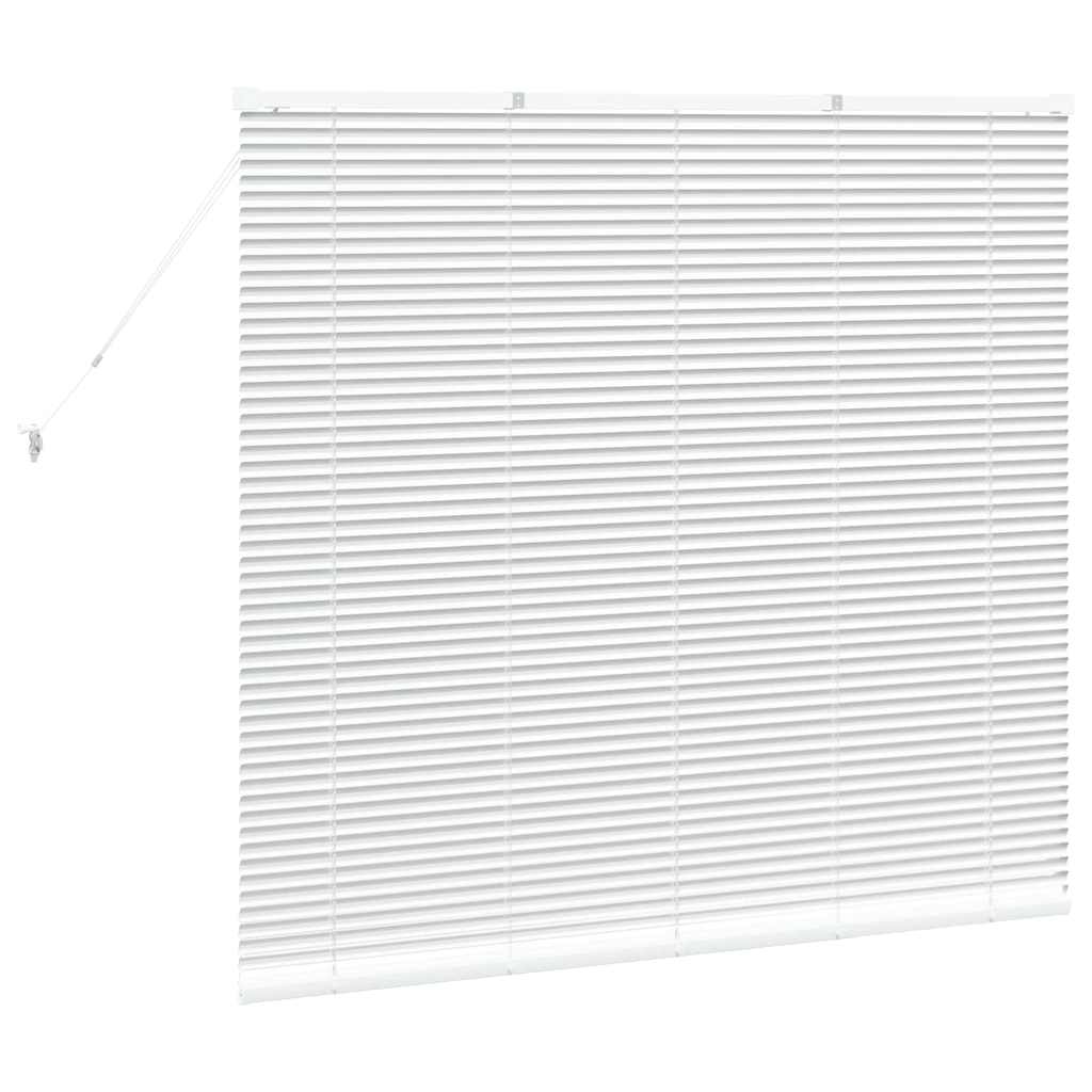 Balkenjalousien Weiß 130 x 150 cm Aluminium