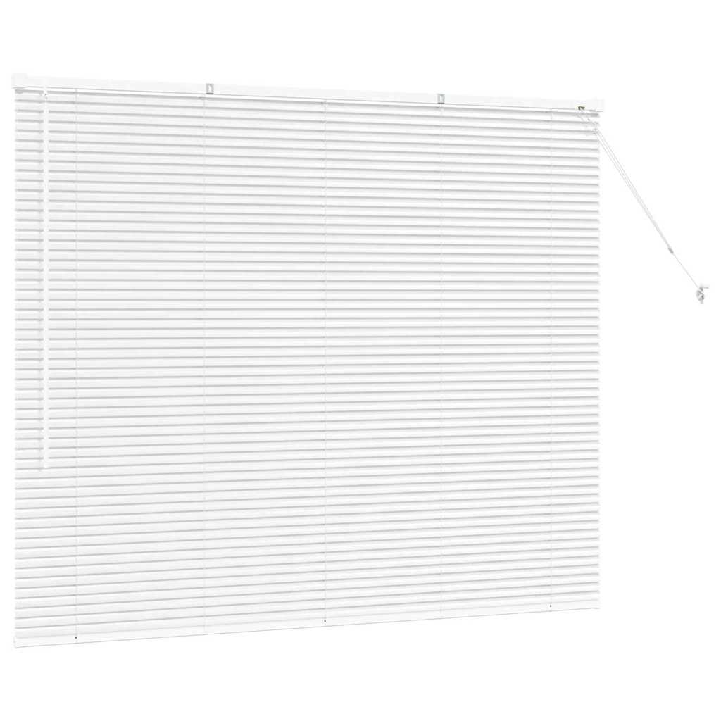 Balkenjalousien Weiß 130 x 155 cm Aluminium