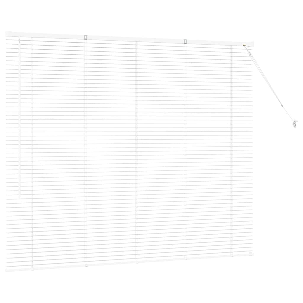 Balkenjalousien Weiß 130 x 155 cm Aluminium