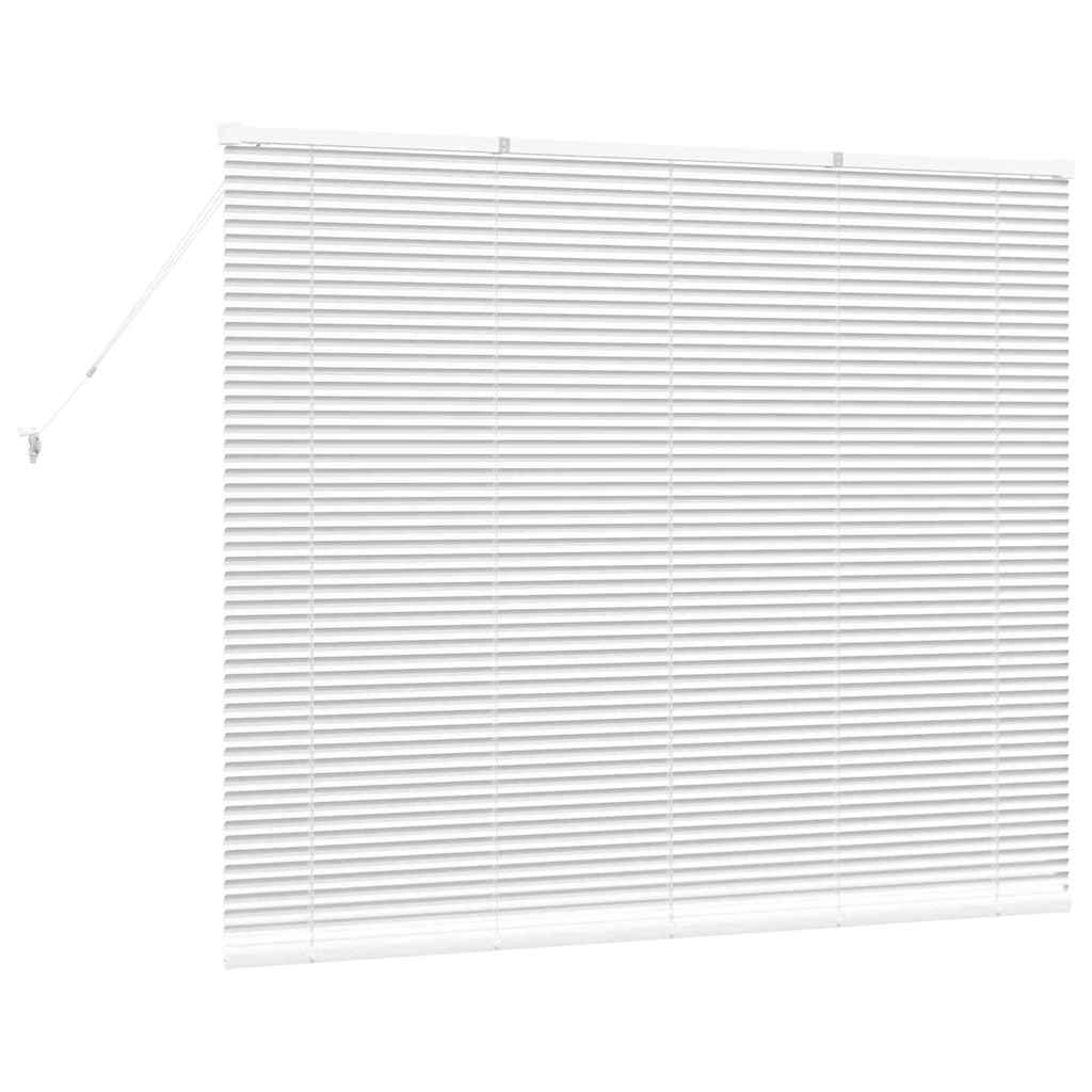 Balkenjalousien Weiß 130 x 160 cm Aluminium