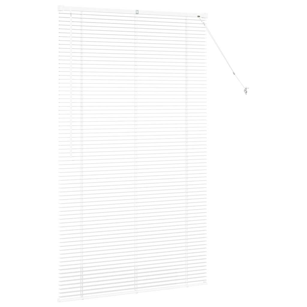 Balkenjalousien Weiß 175 x 100 cm Aluminium