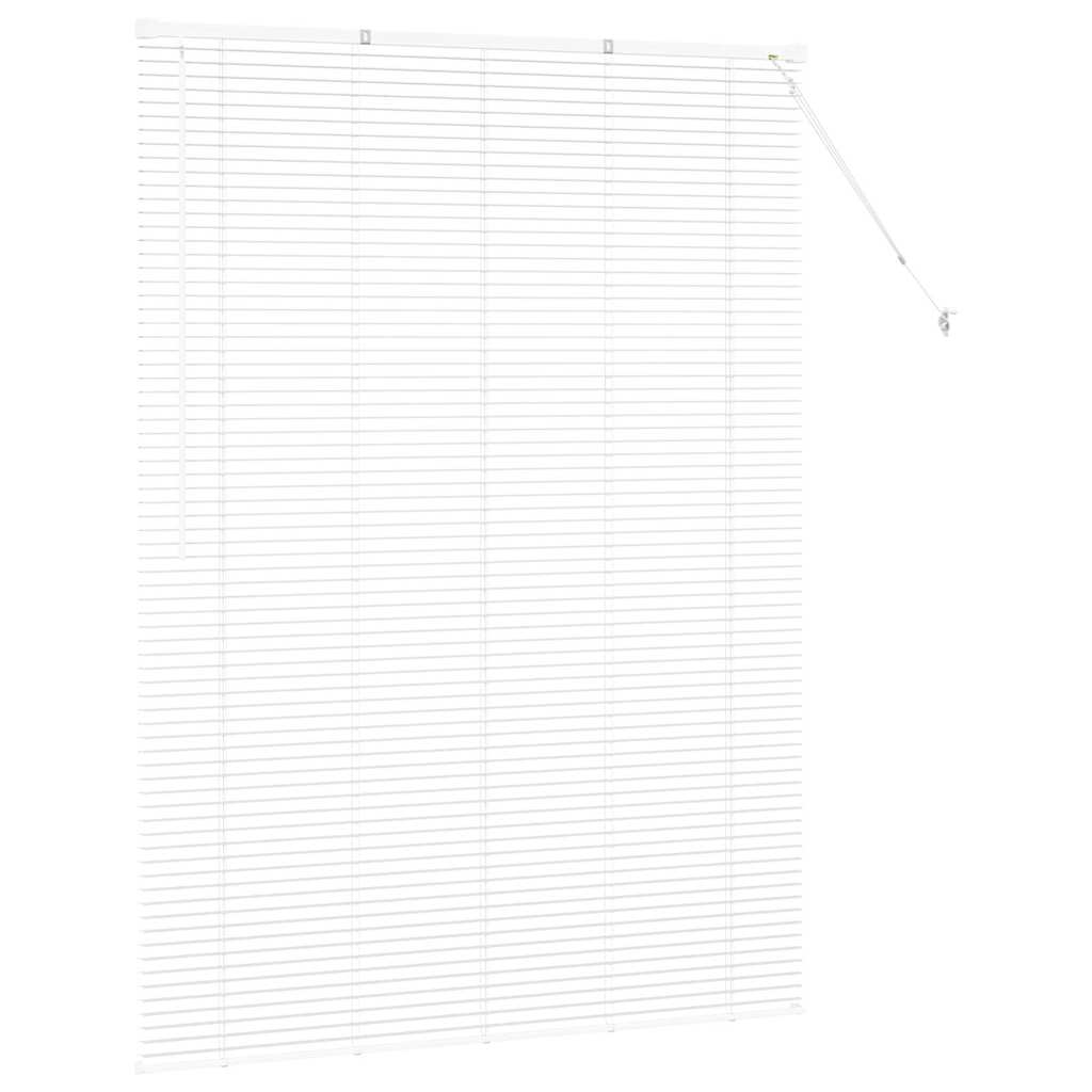 Balkenjalousien Weiß 175 x 125 cm Aluminium