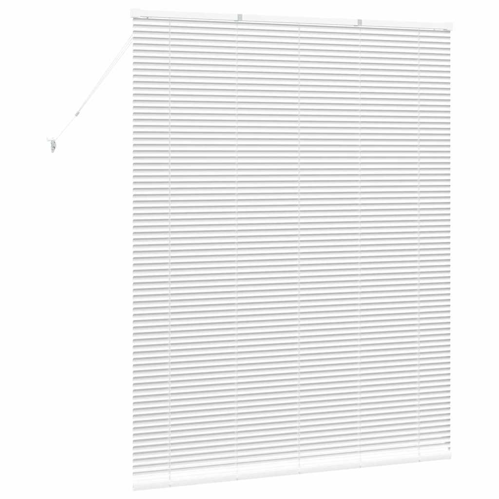 Balkenjalousien Weiß 175 x 140 cm Aluminium