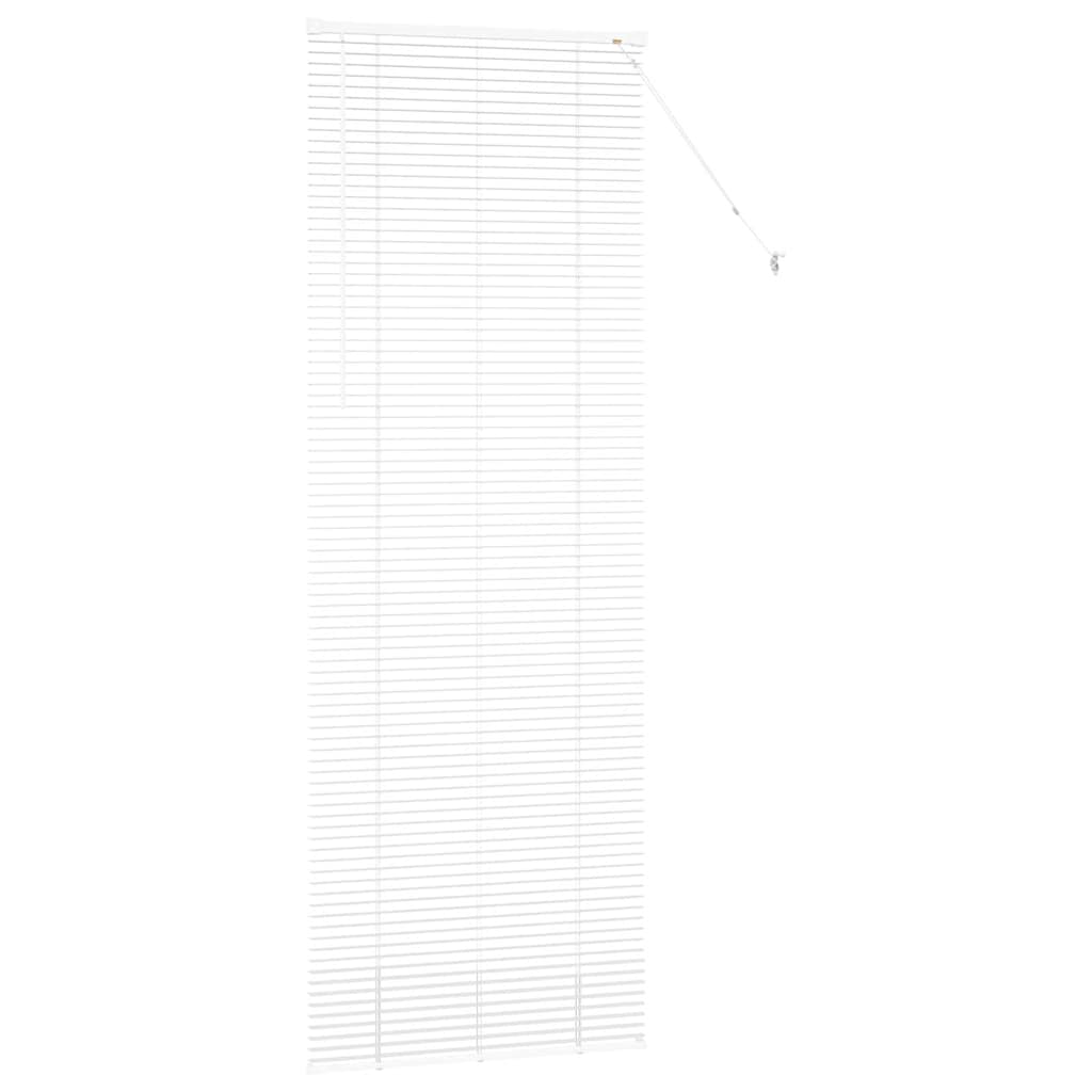 Balkenjalousien Weiß 220 x 80 cm Aluminium