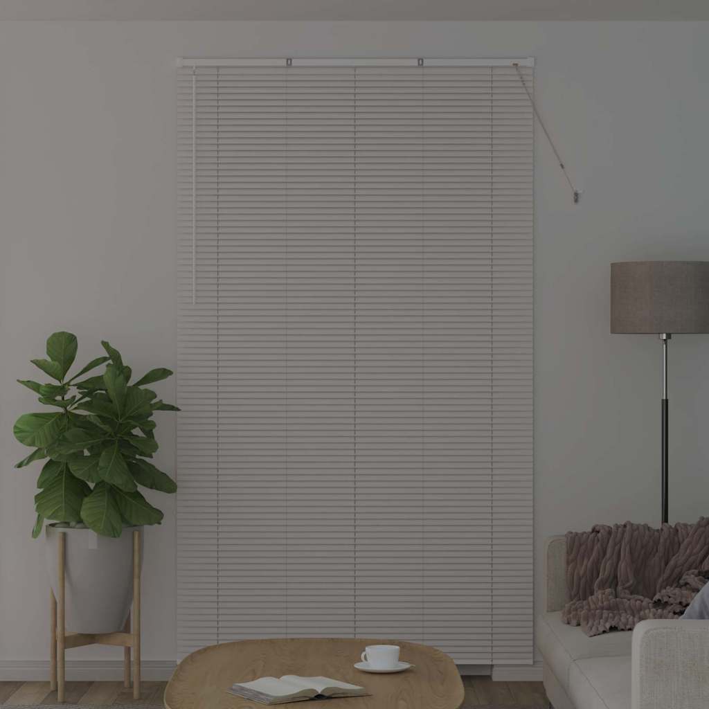Balkenjalousien Weiß 220 x 135 cm Aluminium
