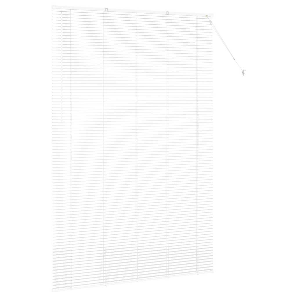 Balkenjalousien Weiß 220 x 140 cm Aluminium
