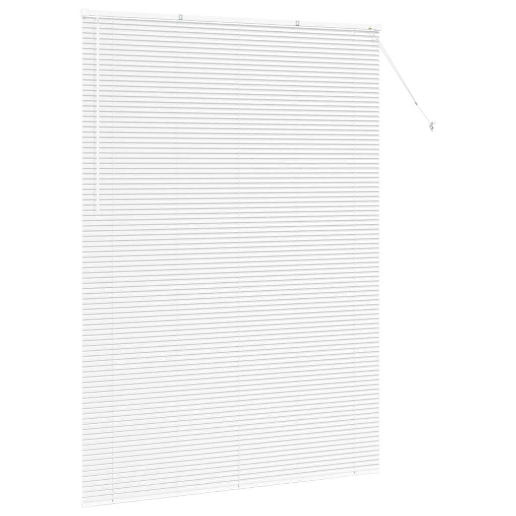 Balkenjalousien Weiß 220 x 155 cm Aluminium