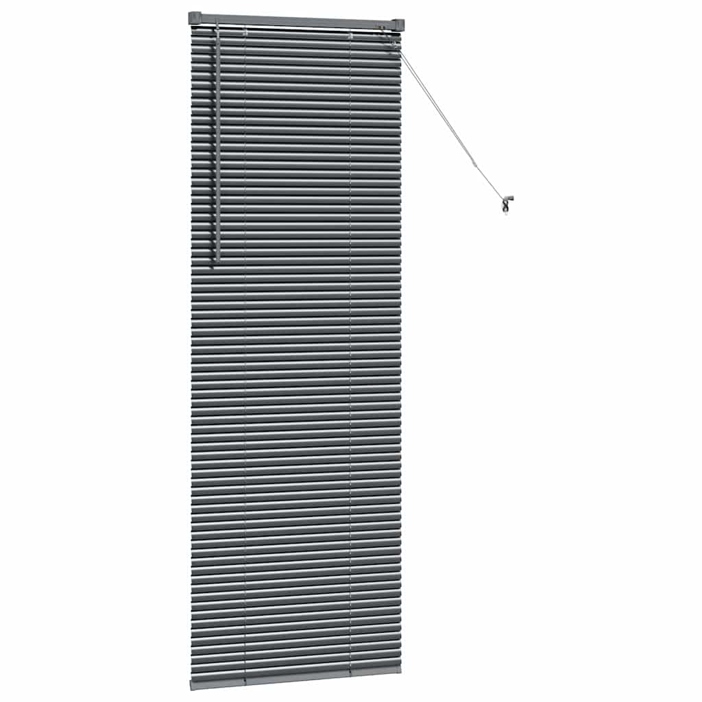 Balkenjalousien Dunkelgrau 175 x 55 cm Aluminium