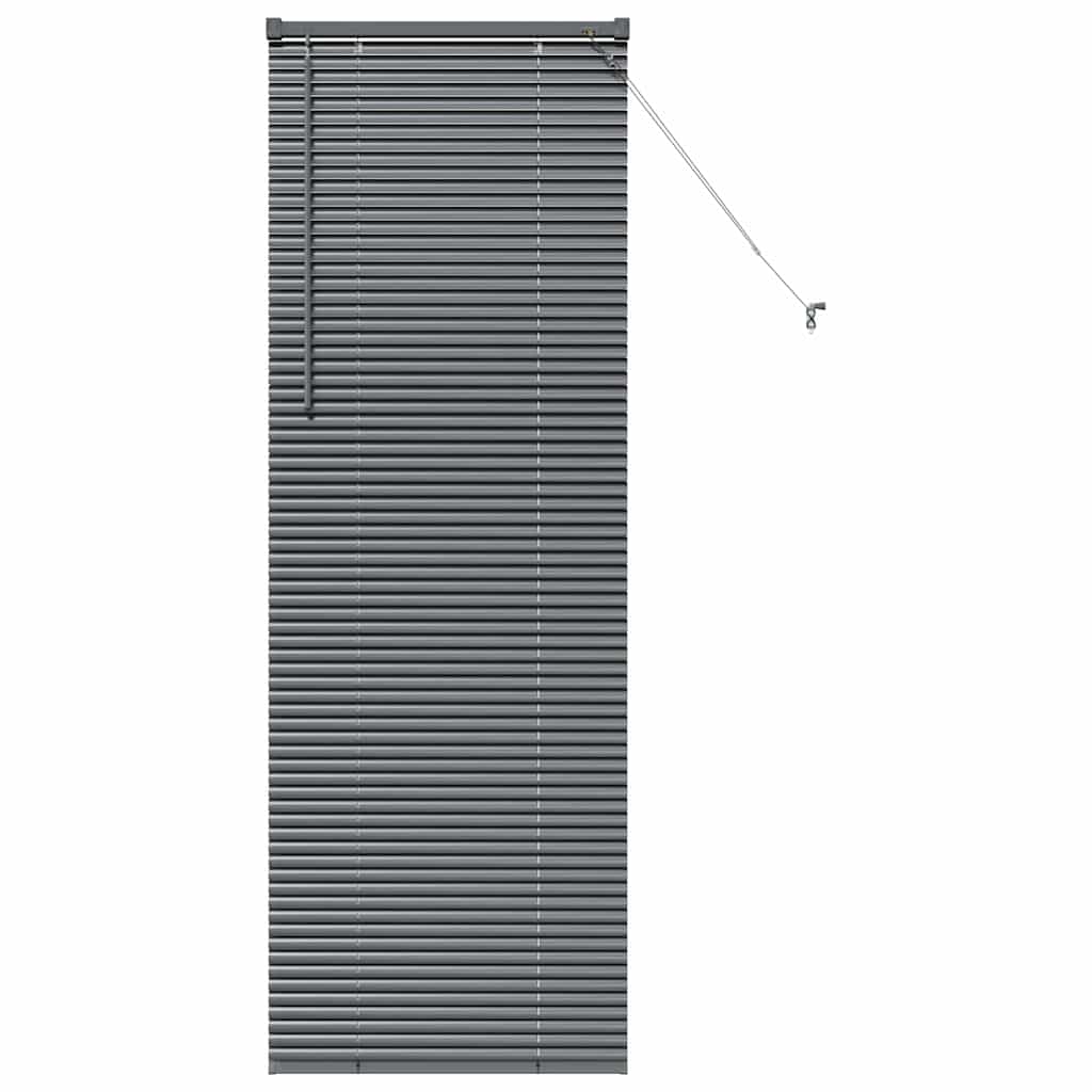 Balkenjalousien Dunkelgrau 175 x 55 cm Aluminium