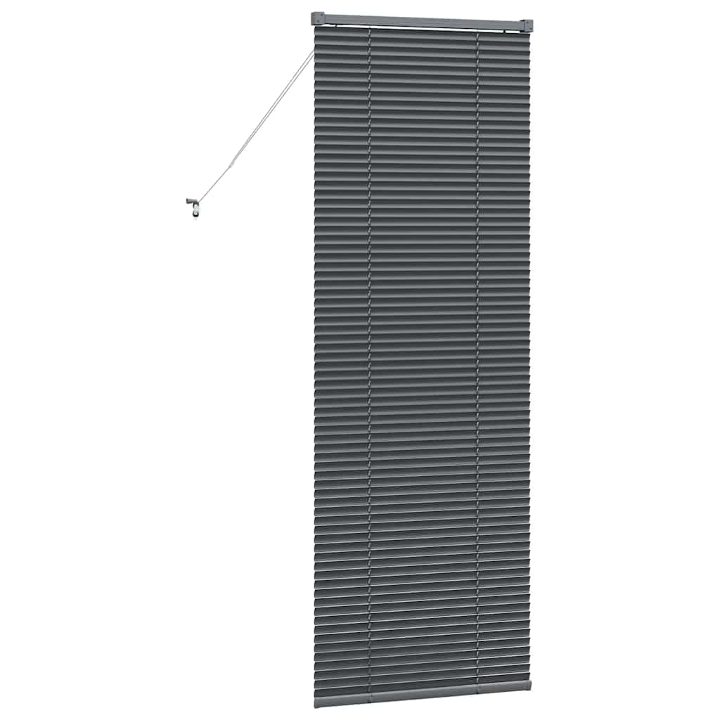 Balkenjalousien Dunkelgrau 175 x 65 cm Aluminium