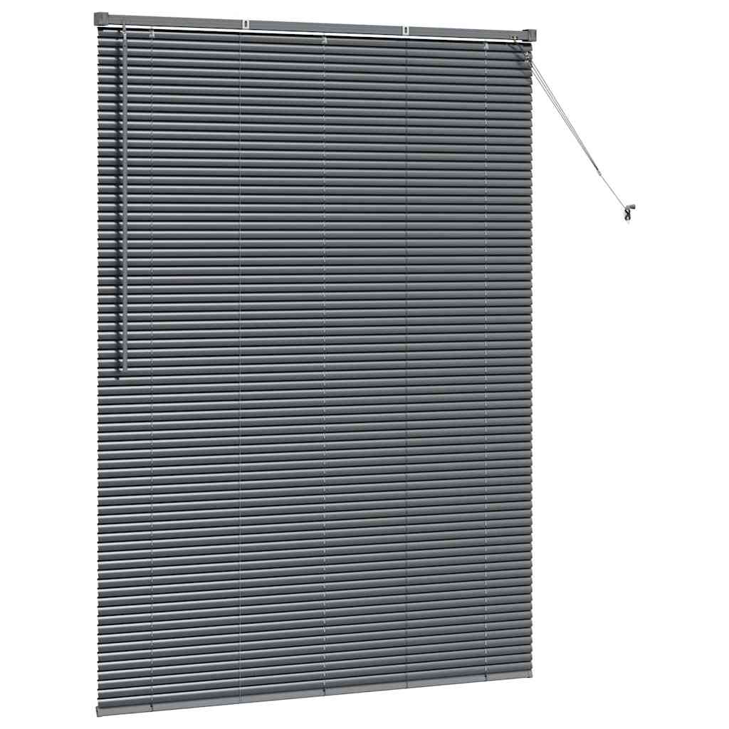 Balkenjalousien Dunkelgrau 175 x 130 cm Aluminium