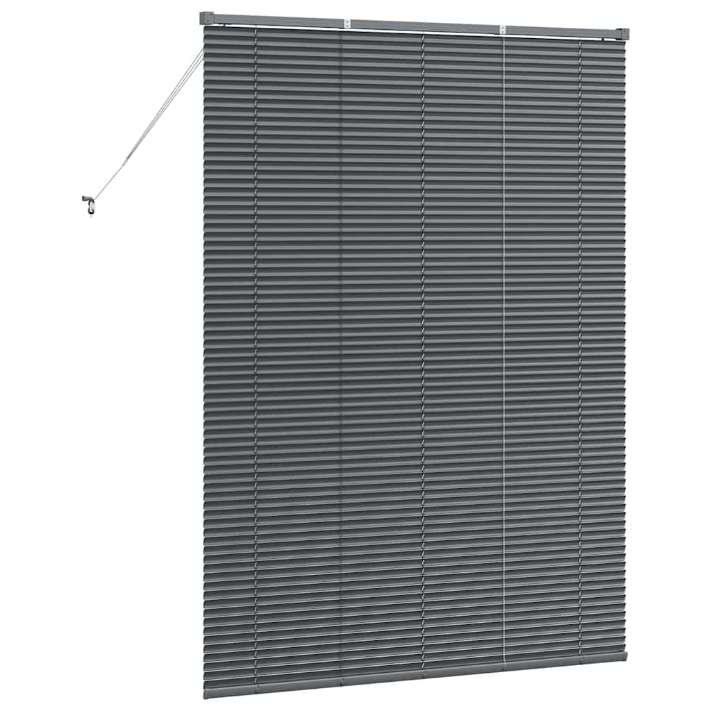 Balkenjalousien Dunkelgrau 175 x 135 cm Aluminium