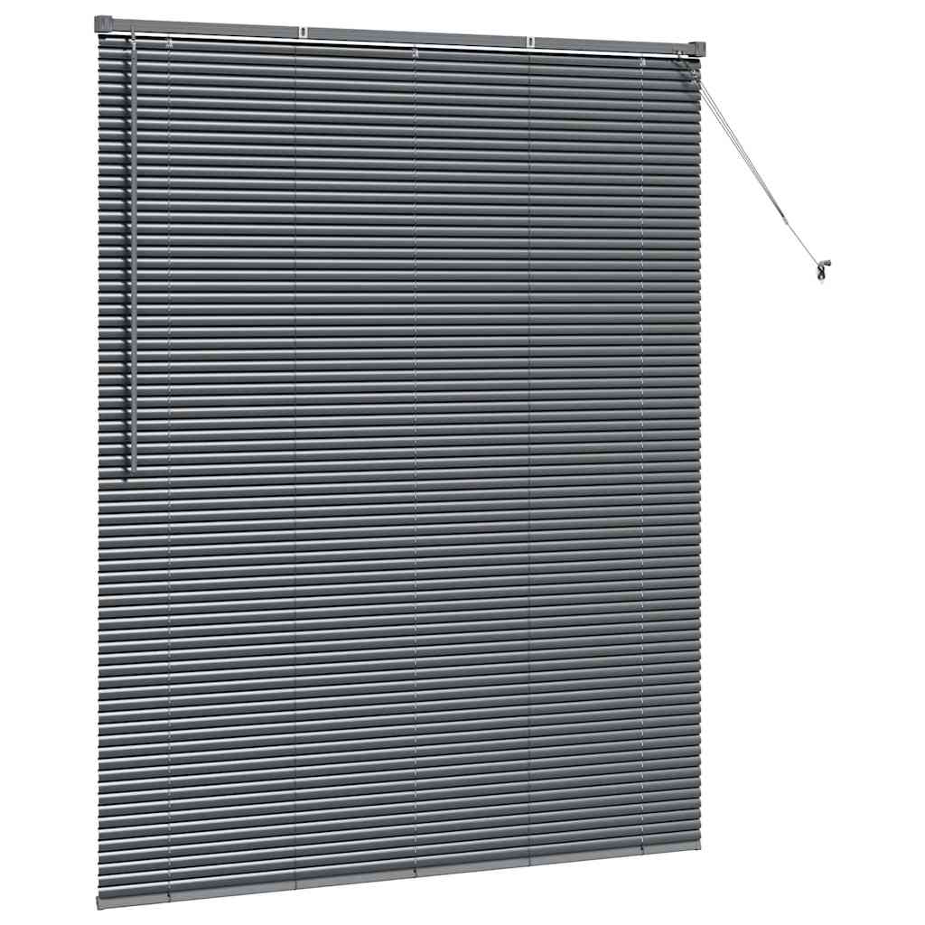 Balkenjalousien Dunkelgrau 175 x 150 cm Aluminium