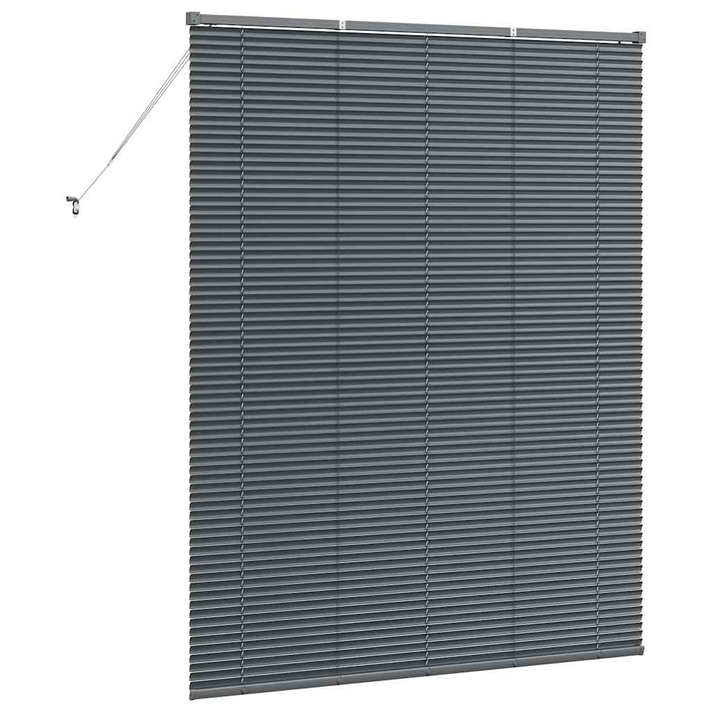 Balkenjalousien Dunkelgrau 175 x 150 cm Aluminium