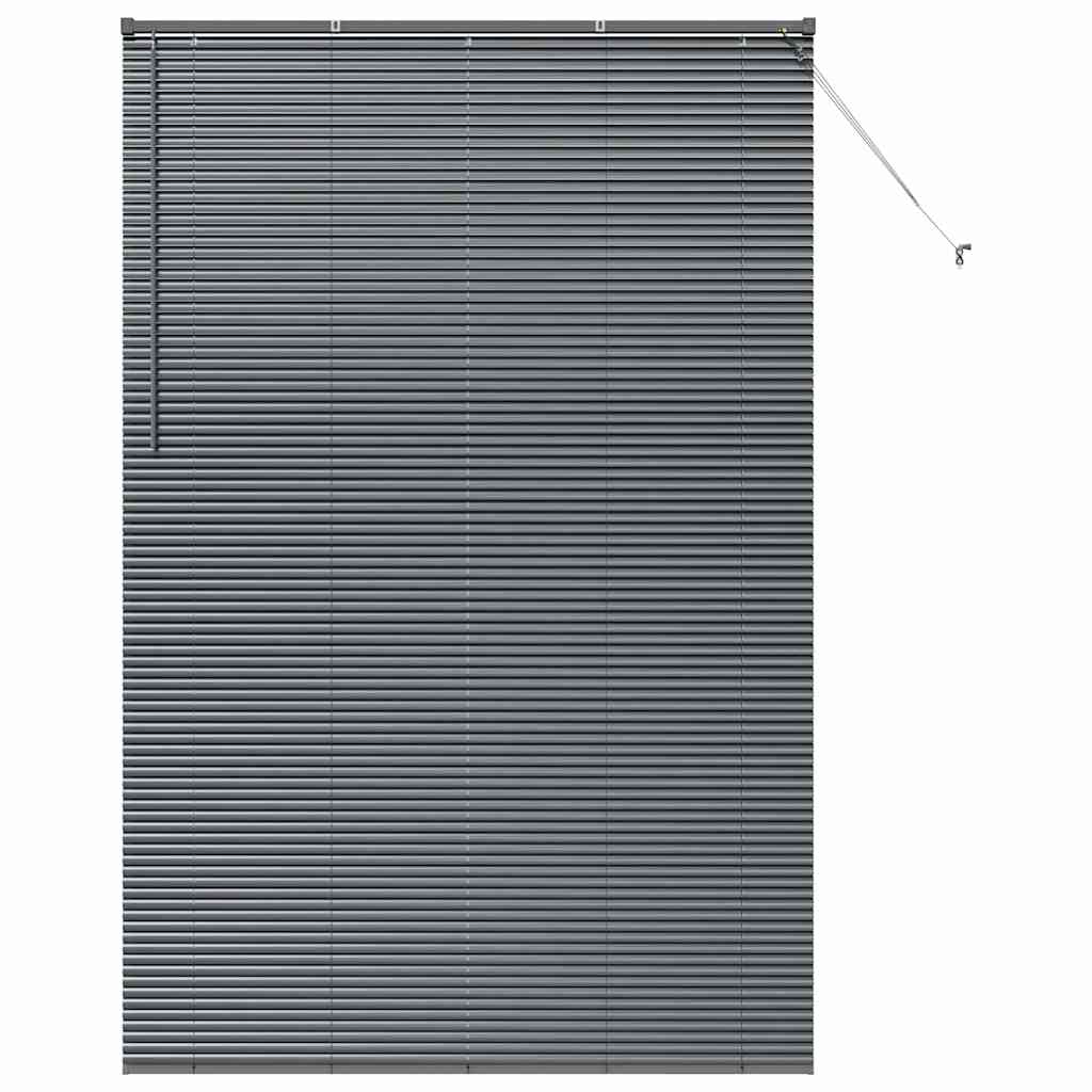 Balkenjalousien Dunkelgrau 220 x 140 cm Aluminium