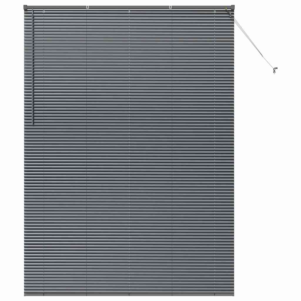 Balkenjalousien Dunkelgrau 220 x 160 cm Aluminium
