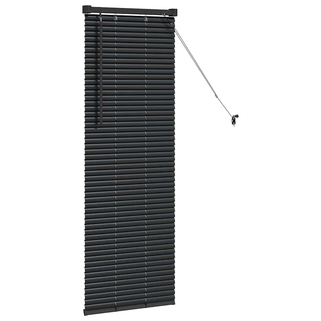 Balkenjalousien Schwarz 130 x 45 cm Aluminium