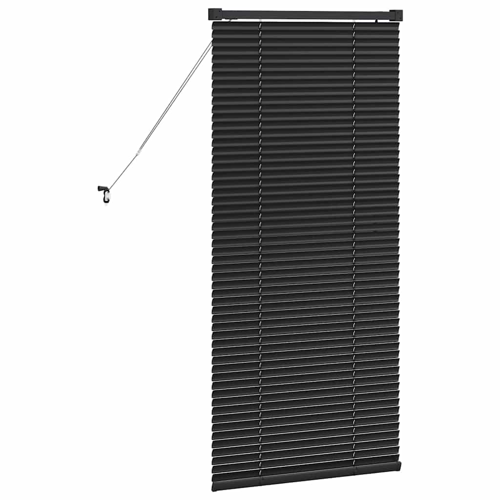 Balkenjalousien Schwarz 130 x 60 cm Aluminium