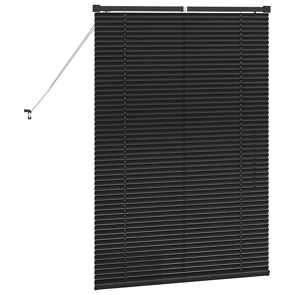Balkenjalousien Schwarz 130 x 85 cm Aluminium