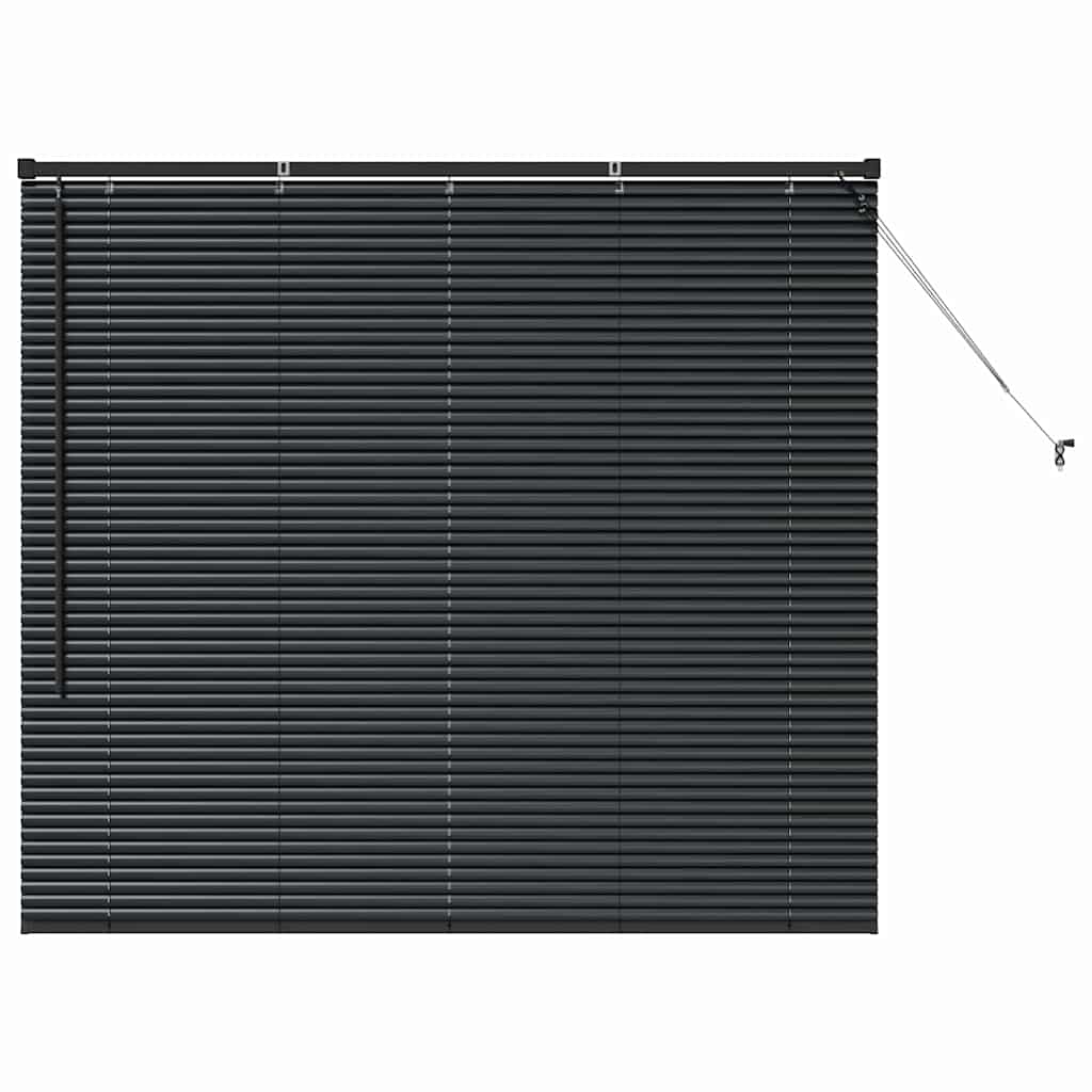 Balkenjalousien Schwarz 130 x 145 cm Aluminium