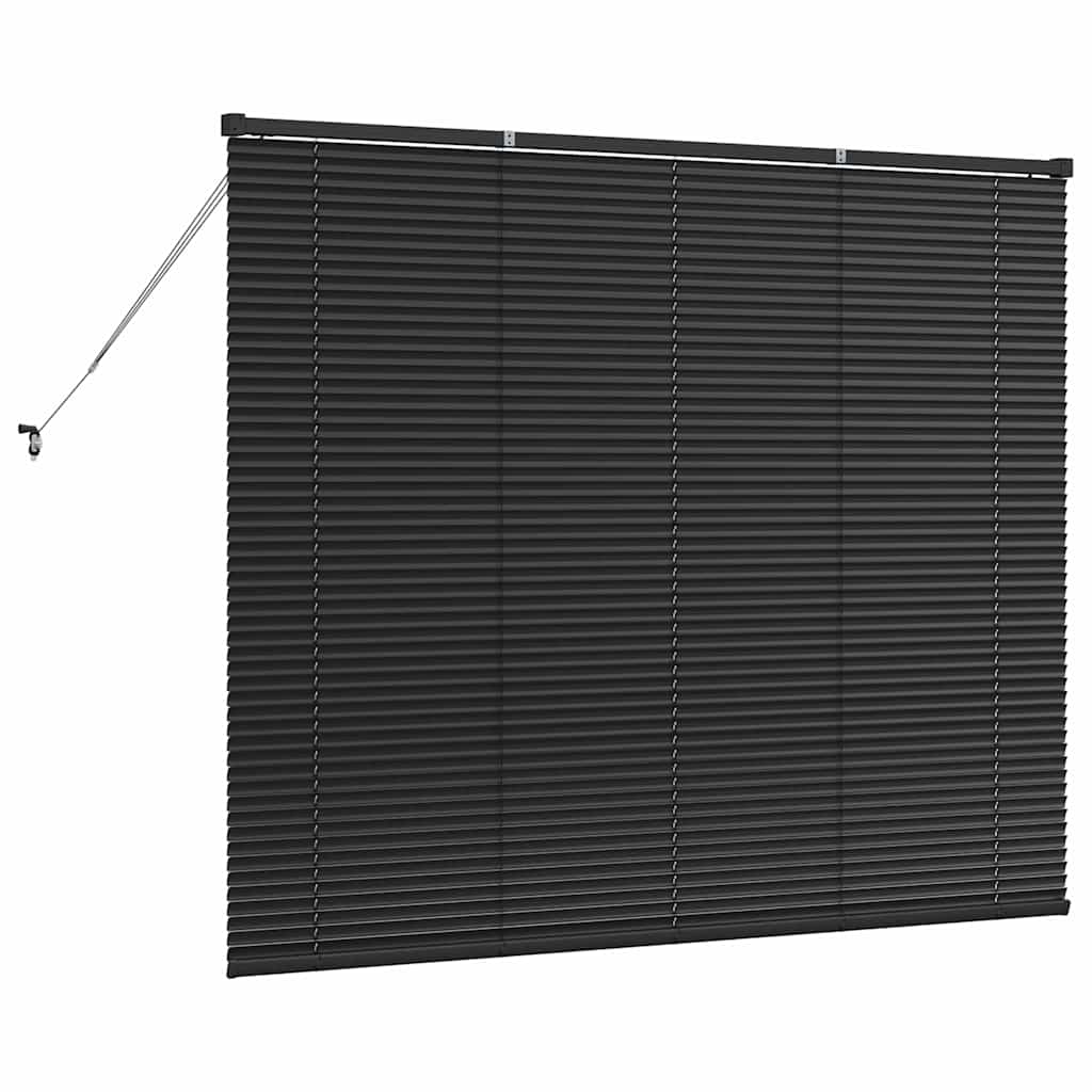 Balkenjalousien Schwarz 130 x 160 cm Aluminium