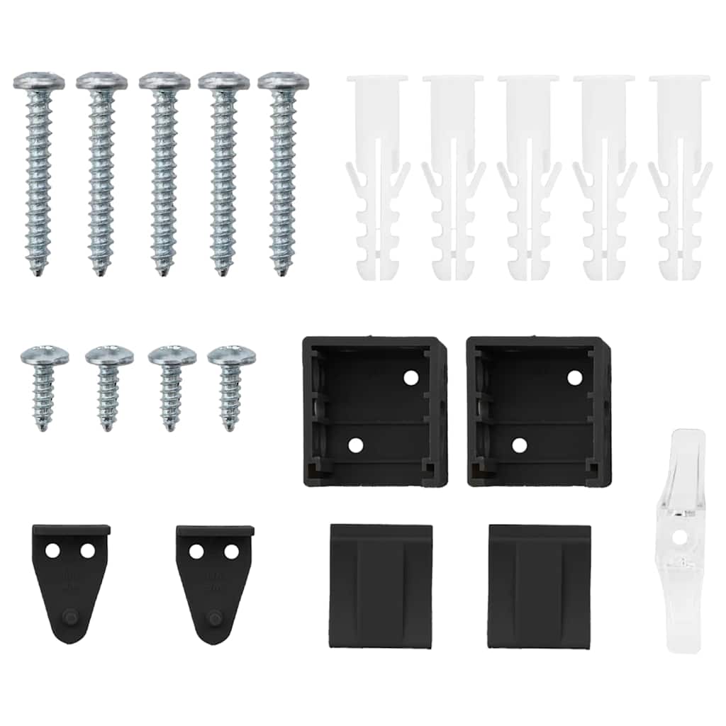 Balkenjalousien Schwarz 175 x 45 cm Aluminium