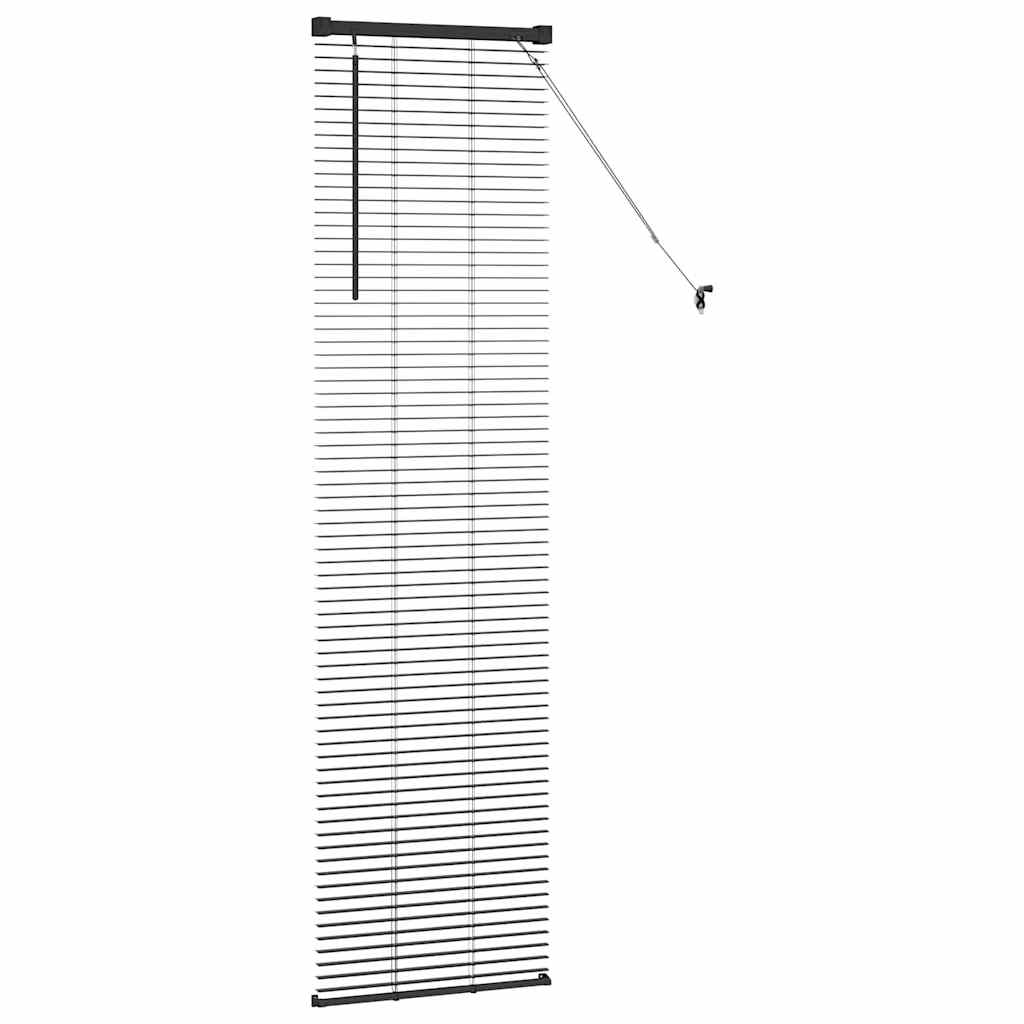 Balkenjalousien Schwarz 175 x 45 cm Aluminium