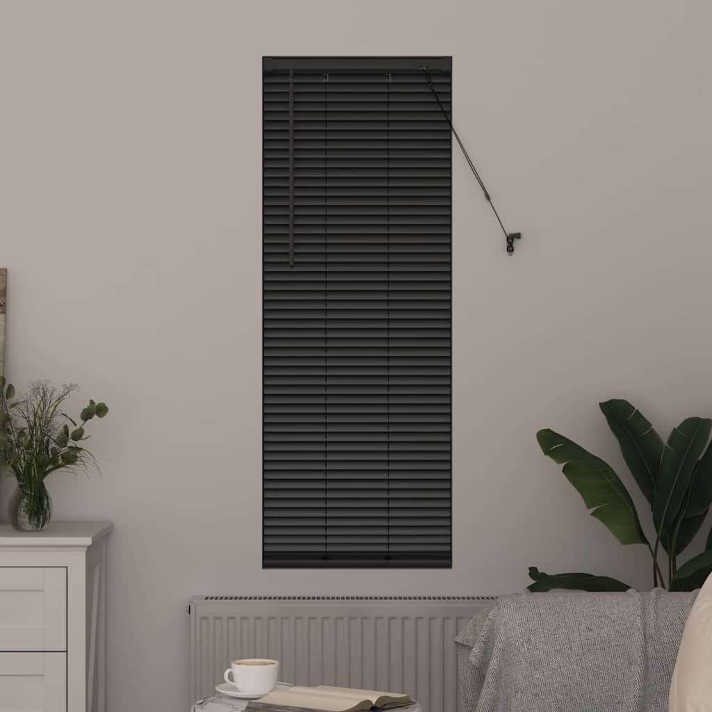 Balkenjalousien Schwarz 175 x 50 cm Aluminium