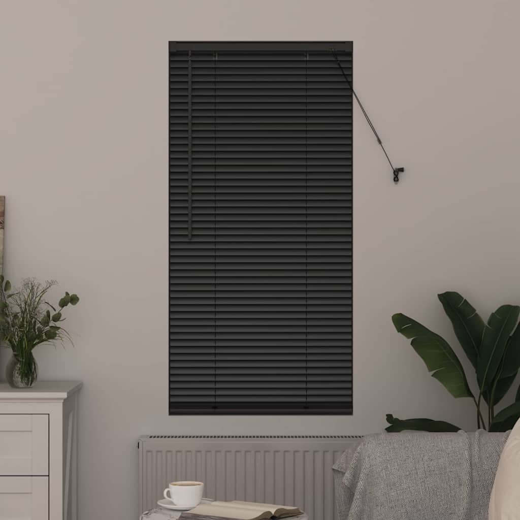 Balkenjalousien Schwarz 175 x 65 cm Aluminium