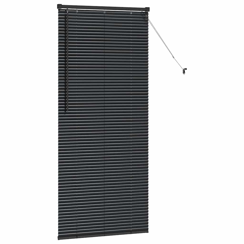 Balkenjalousien Schwarz 175 x 75 cm Aluminium