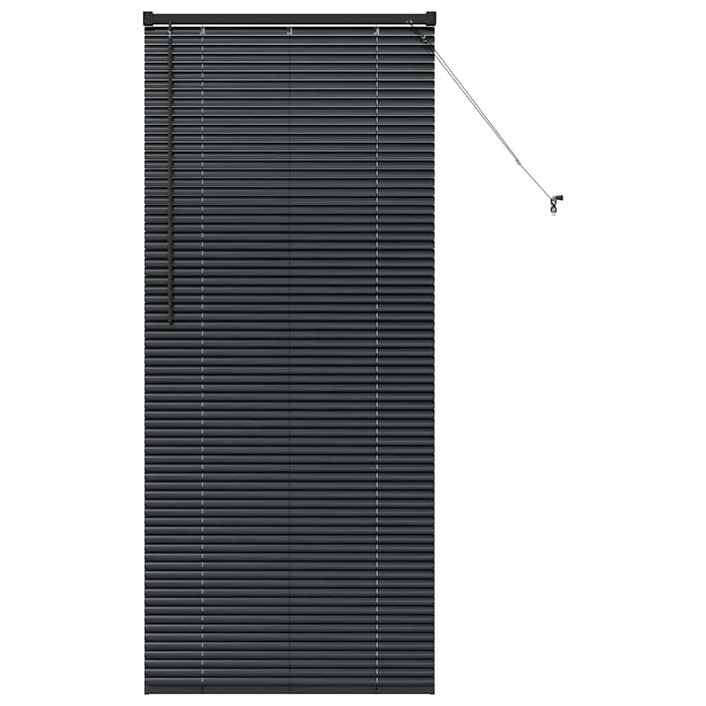 Balkenjalousien Schwarz 175 x 75 cm Aluminium