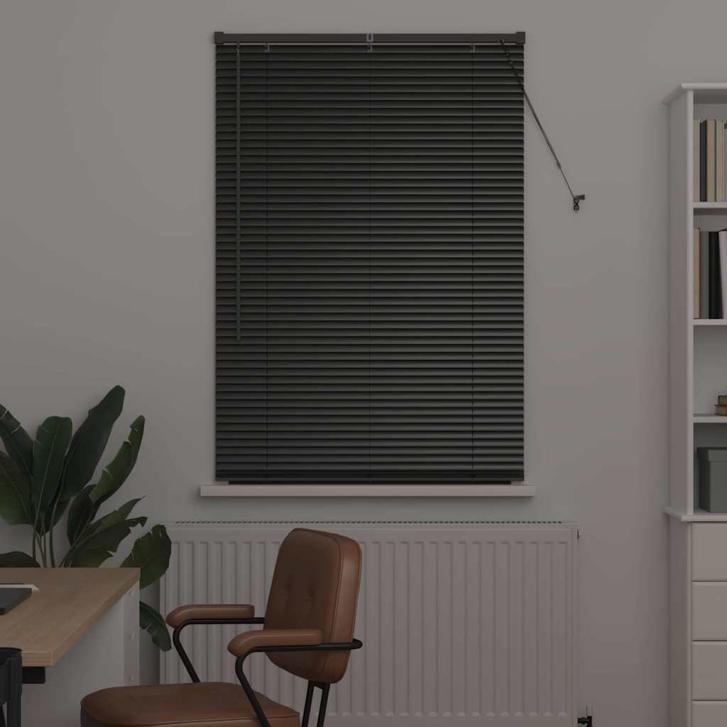 Balkenjalousien Schwarz 175 x 90 cm Aluminium