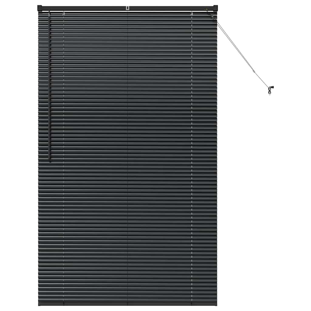 Balkenjalousien Schwarz 175 x 105 cm Aluminium