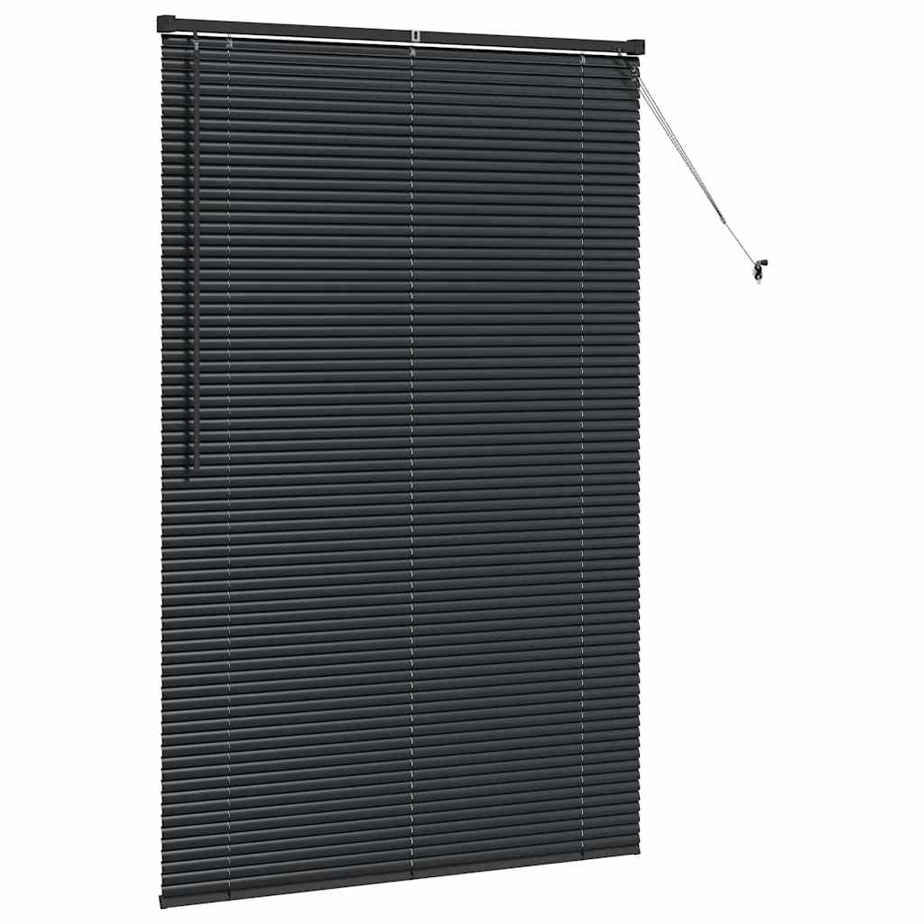 Balkenjalousien Schwarz 175 x 115 cm Aluminium
